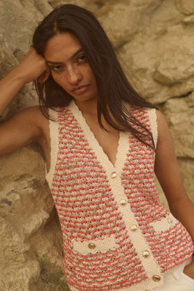 MMMiah Knit Vest, Emberglow