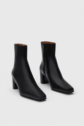 Praia Ankle Boots, Black Nappa