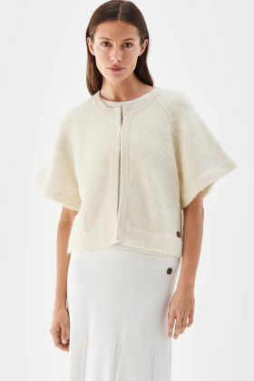 Sage cardigan, Ecru
