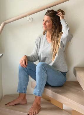 LOVISA SWEATER, LIGHT GREY