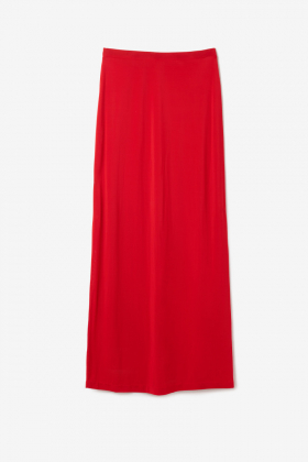 Jersey Maxi Skirt, Red