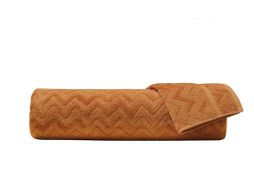 Rex shower towel, Ochre