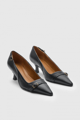 Abbadia Leather Pumps, Black