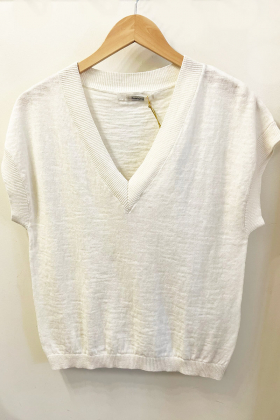 Isolde top, Off white