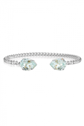 Mini drop bracelet rodium, Light Azore