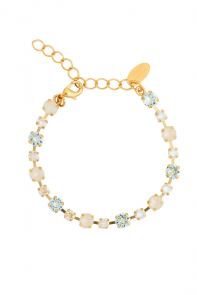 Calanthe Bracelet, Gold & Azore combo