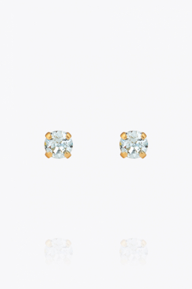 Mini Stud Earrings, Gold & Light Azore