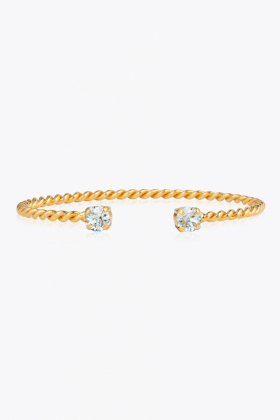 Mini Twisted Bracelet, Gold & Light Azore