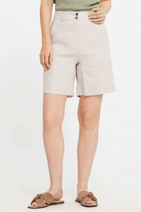 Laura 769 Midi Shorts, Sand Linen