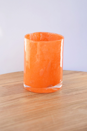Medium Candle Holder, Tangelo