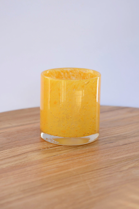 Small Candle Holder, Mustard