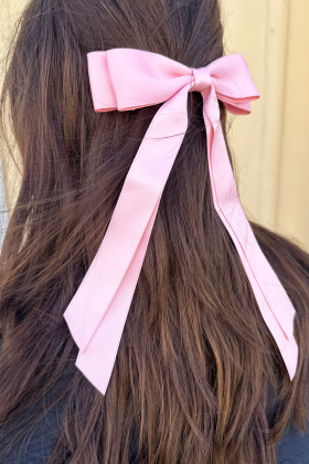 The Double Satin Bow, Pink