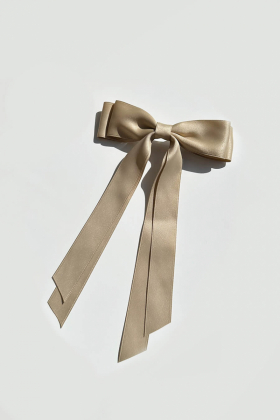 The Double Satin Bow, Silky Beige