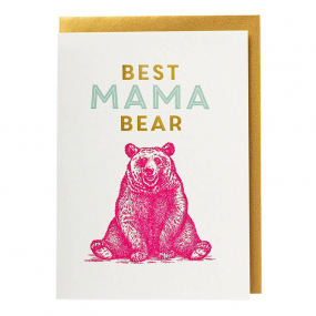 Letterpress Card, Mama Bear
