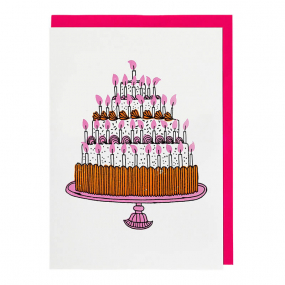 Letterpress Card, The Birthday Cake