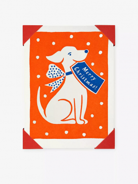 Notelets Packs 5st, Christmas Dog