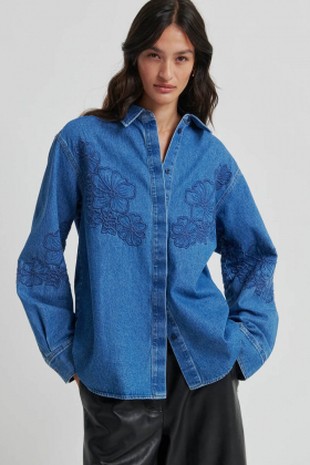 Cornelia Denim Shirt, Blue denim