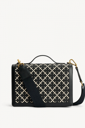 Loennas Shoulder Bag, Black & Cream