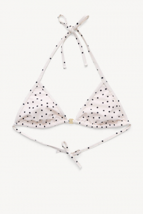Astrida Triangle bikini top, Polka dot print