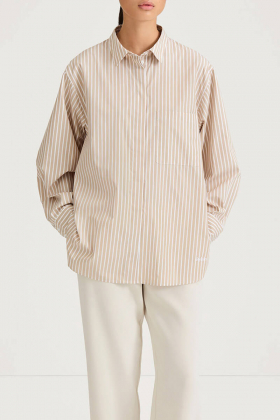 Jansell shirt, Beige stripe
