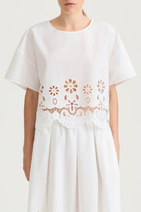 Jassira blouse, White